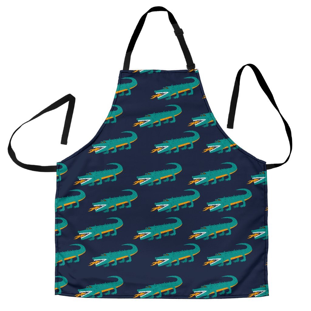 Crocodile Pattern Print Women's Apron-grizzshop