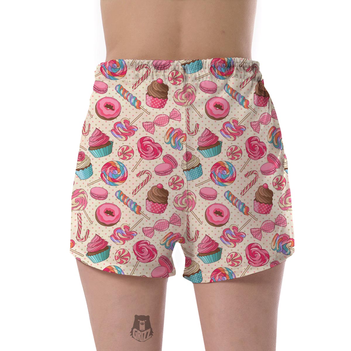 Cupcake Dessert Pattern Print Women's Shorts-grizzshop