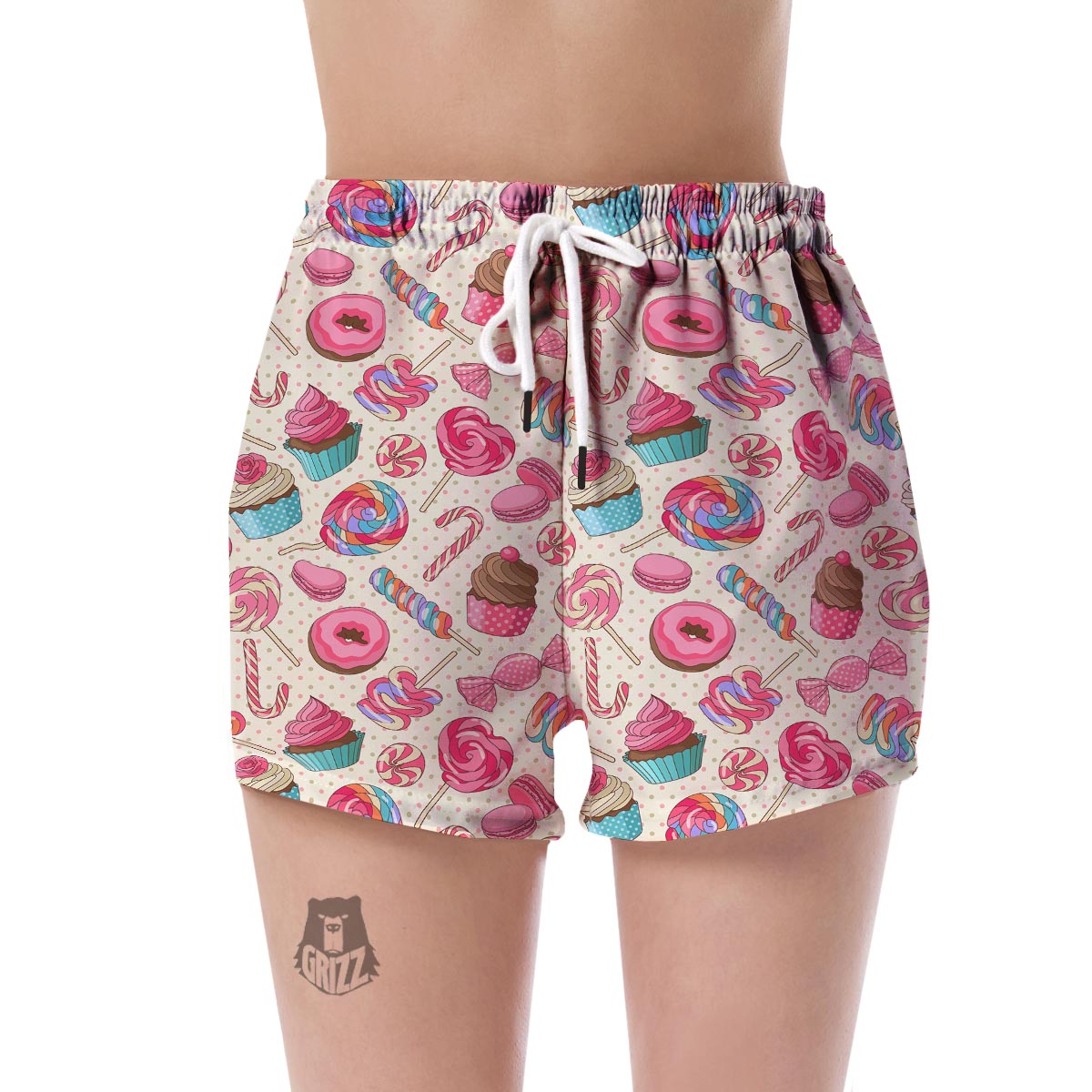 Cupcake Dessert Pattern Print Women's Shorts-grizzshop