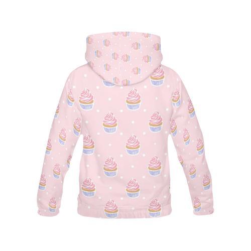 Cupcake Polka Dot Pattern Print Women Pullover Hoodie-grizzshop