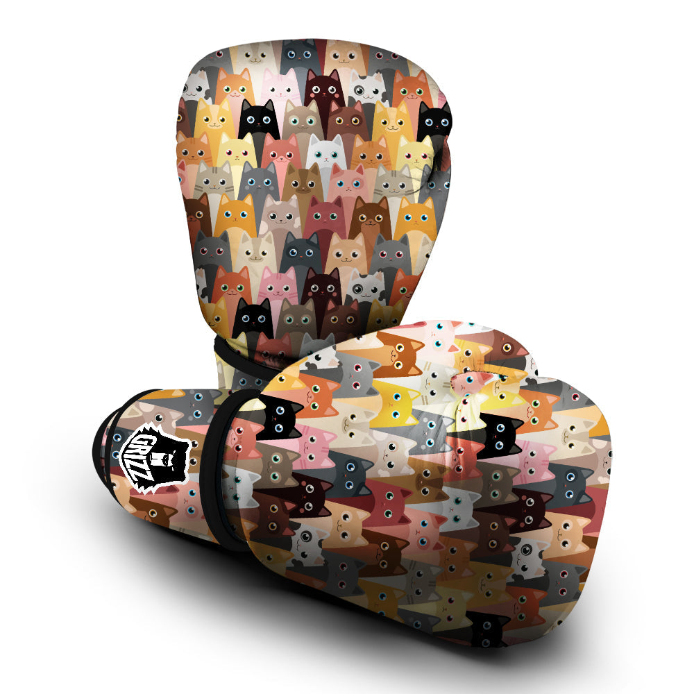 Cute Cats Cartoon Colorful Print Pattern Boxing Gloves-grizzshop