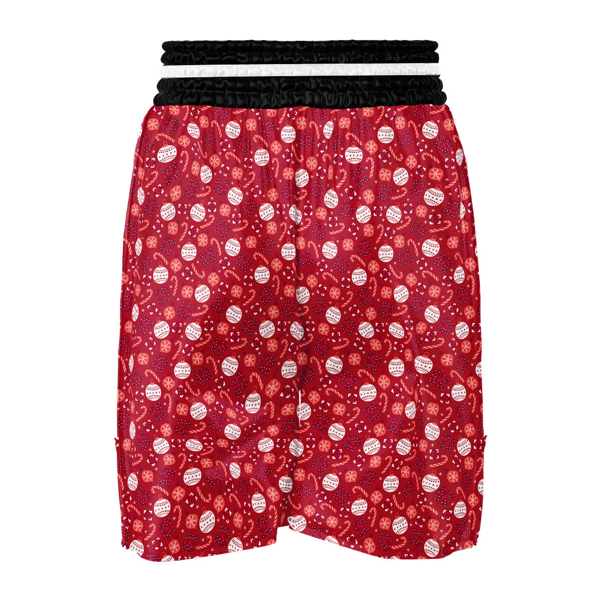 Cute Christmas Elements Print Pattern Boxing Shorts-grizzshop