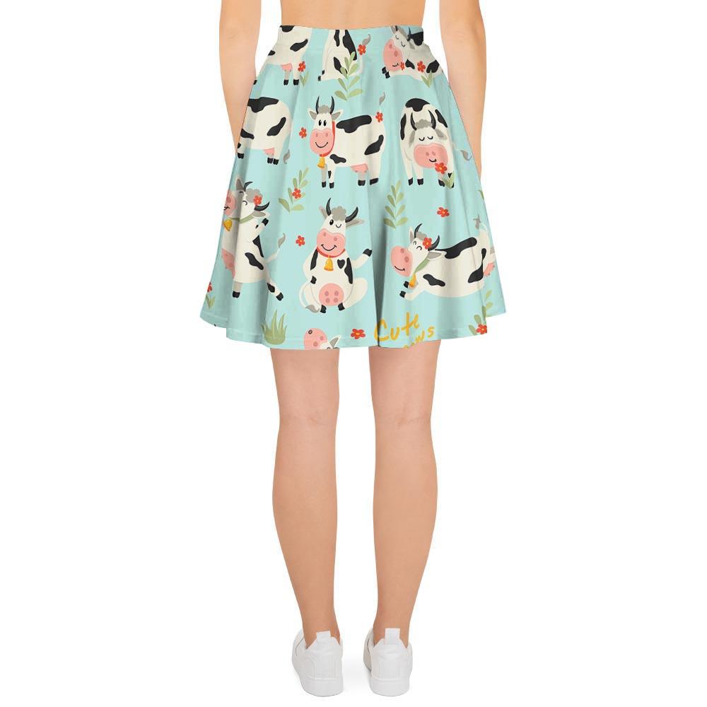 Cute Cow Print Women's Skirt-grizzshop