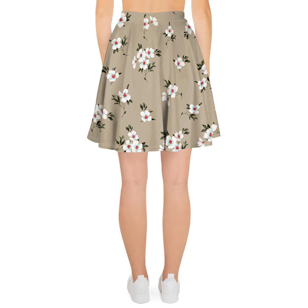 Cute Floral Flower Print Women's Skirt-grizzshop