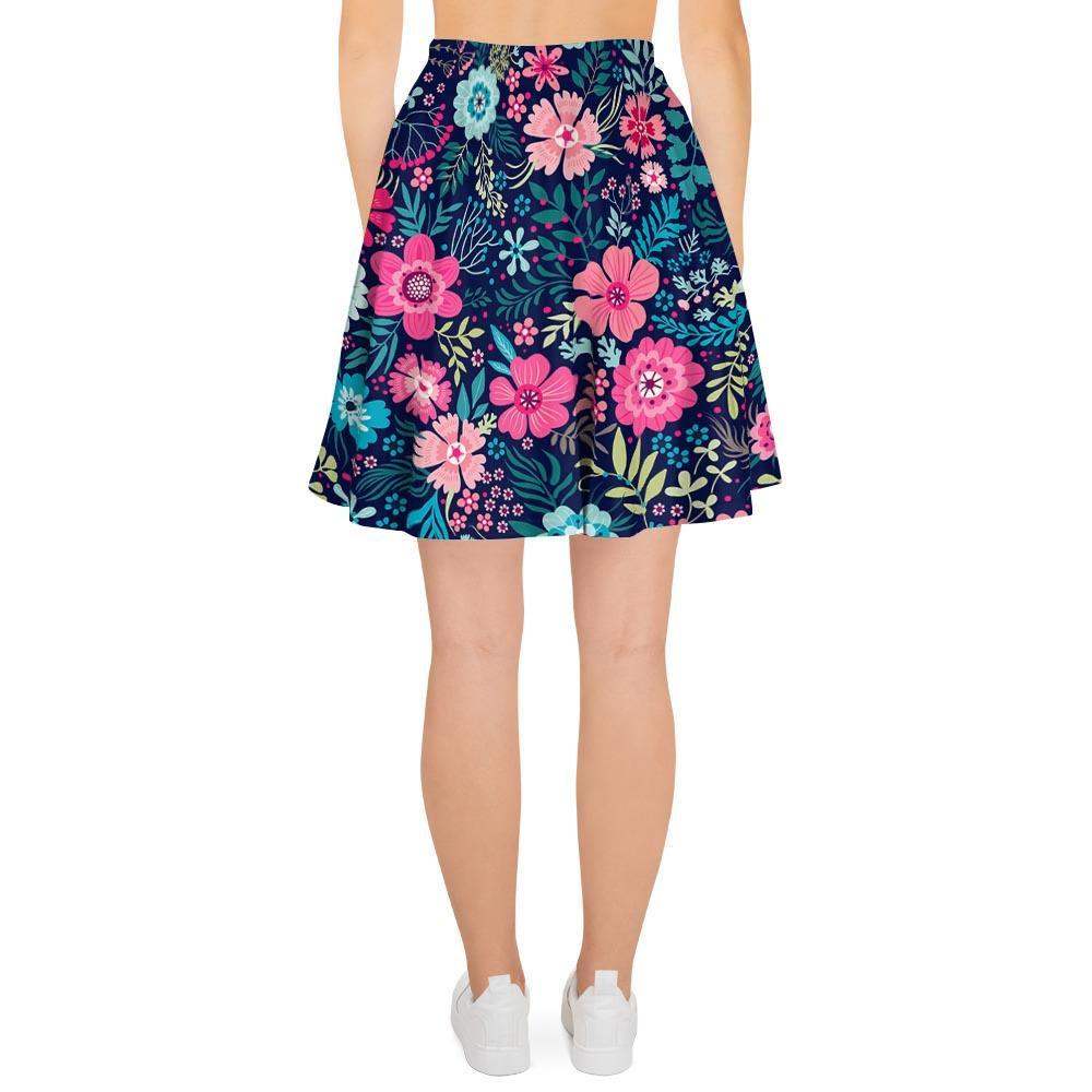 Cute Flower Floral Print Women's Skirt-grizzshop