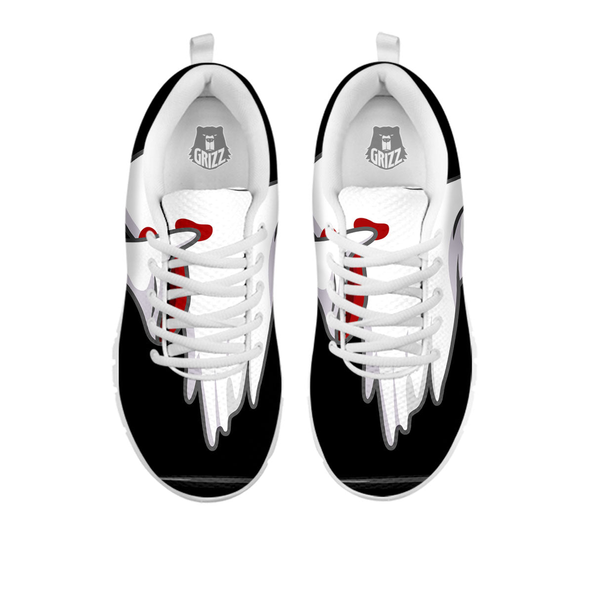 Cute Ghost Dap Print White Sneaker-grizzshop
