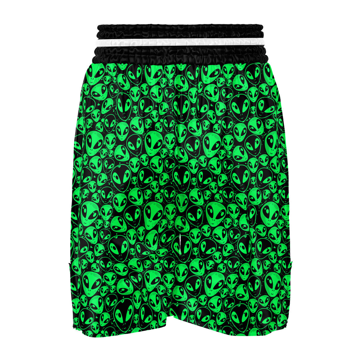 Cute Green Alien Print Pattern Boxing Shorts-grizzshop