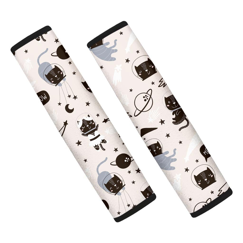 Cute Meow Astronaut Cat Print Seat Belt Cover-grizzshop