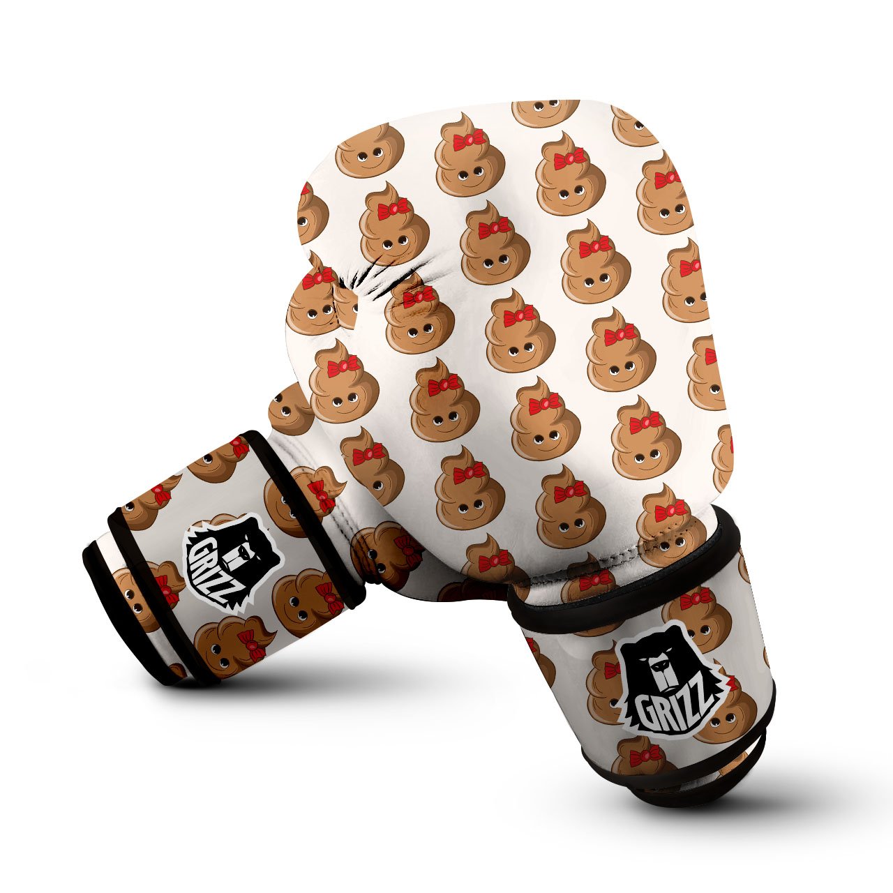Cute Poop Print Pattern Boxing Gloves-grizzshop