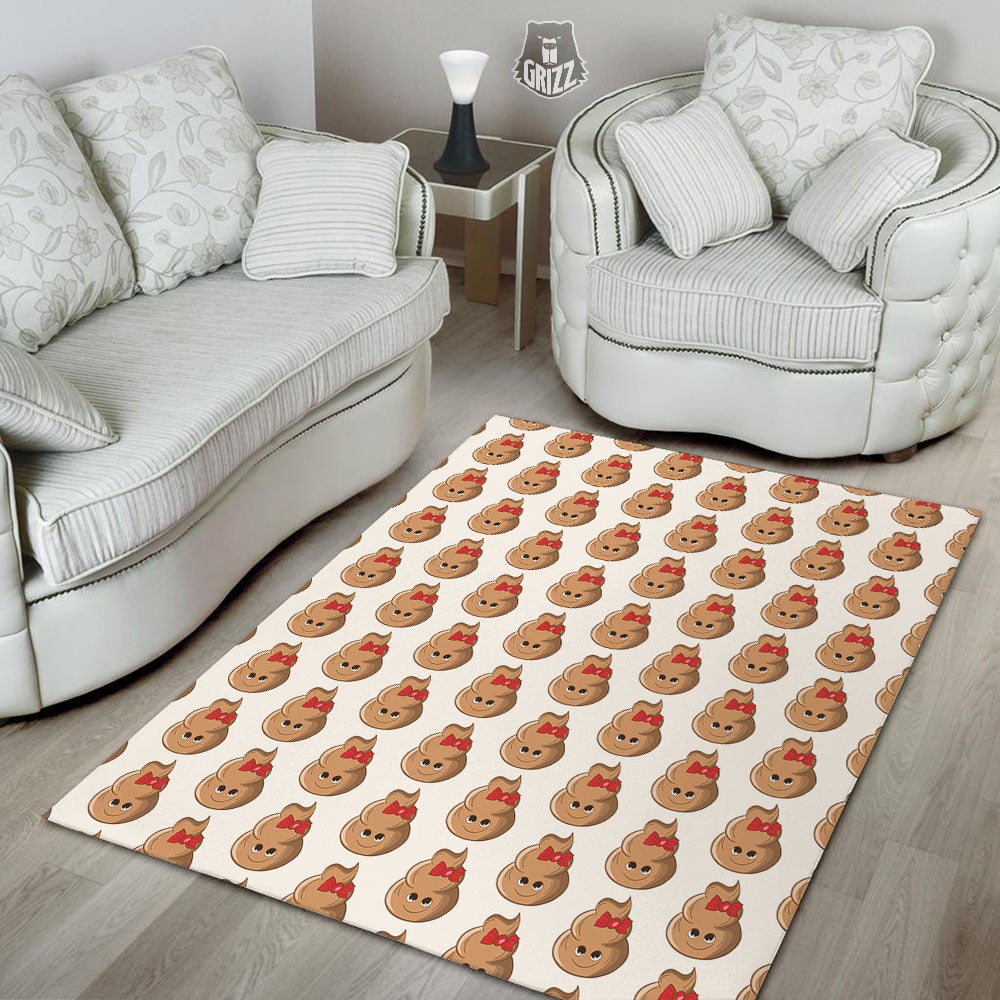 Cute Poop Print Pattern Floor Mat-grizzshop
