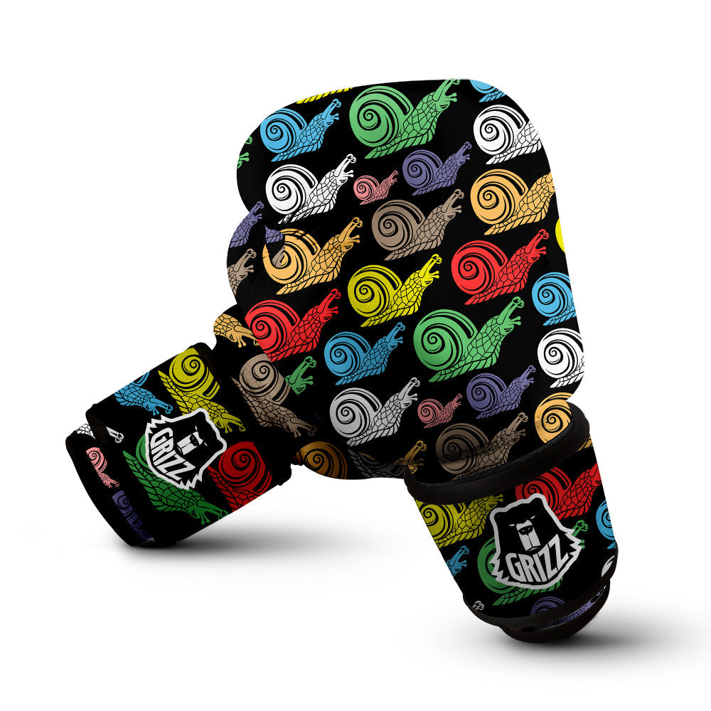 Cute Snails Colorful Print Pattern Boxing Gloves-grizzshop