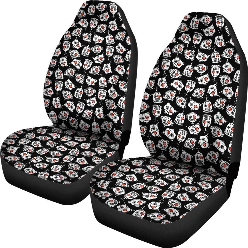 Cyborg Robot Print Pattern Universal Fit Car Seat Cover-grizzshop