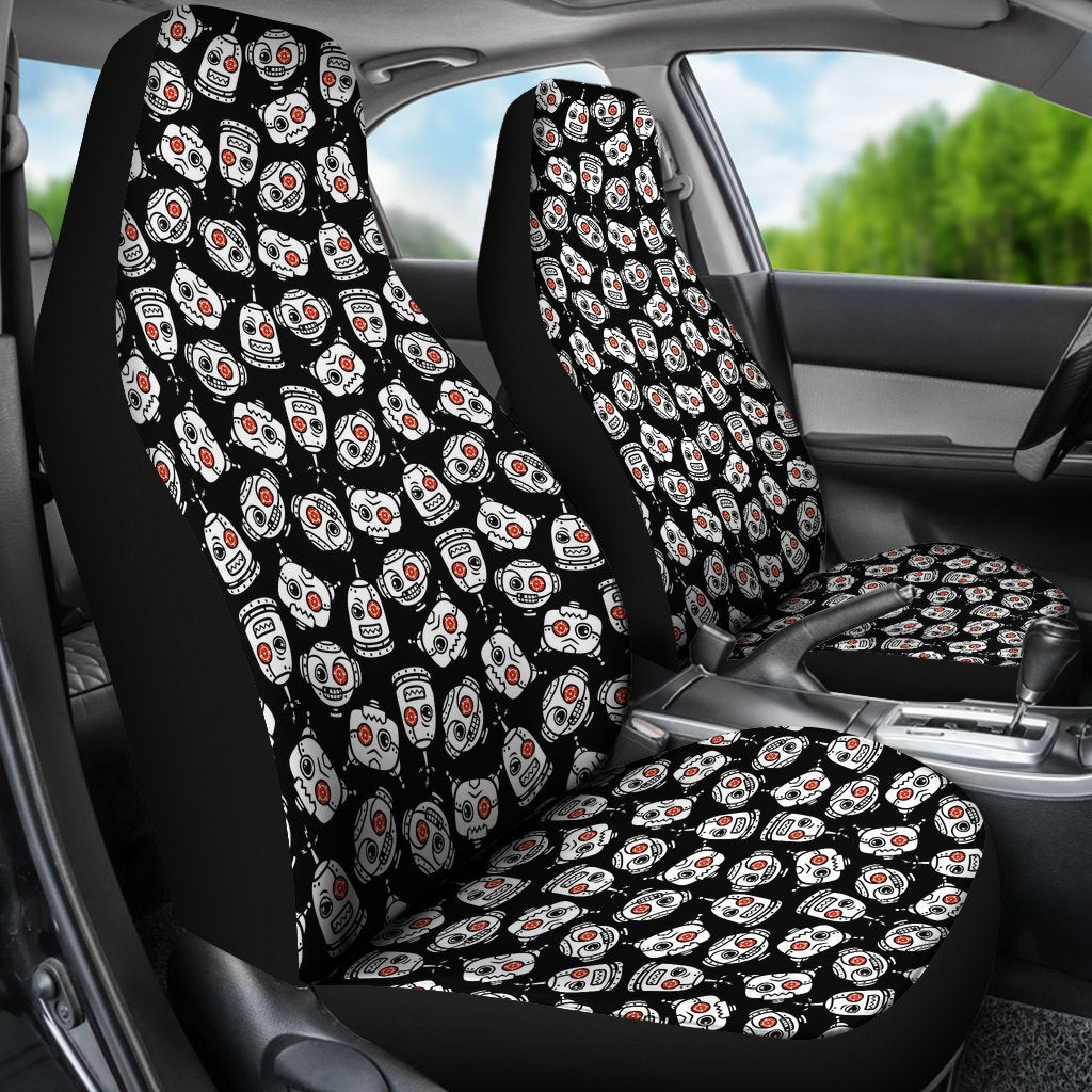 Cyborg Robot Print Pattern Universal Fit Car Seat Cover-grizzshop