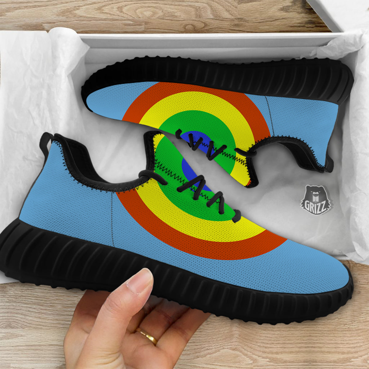 Dartboard And Colorful Darts Print Black Walking Shoes-grizzshop