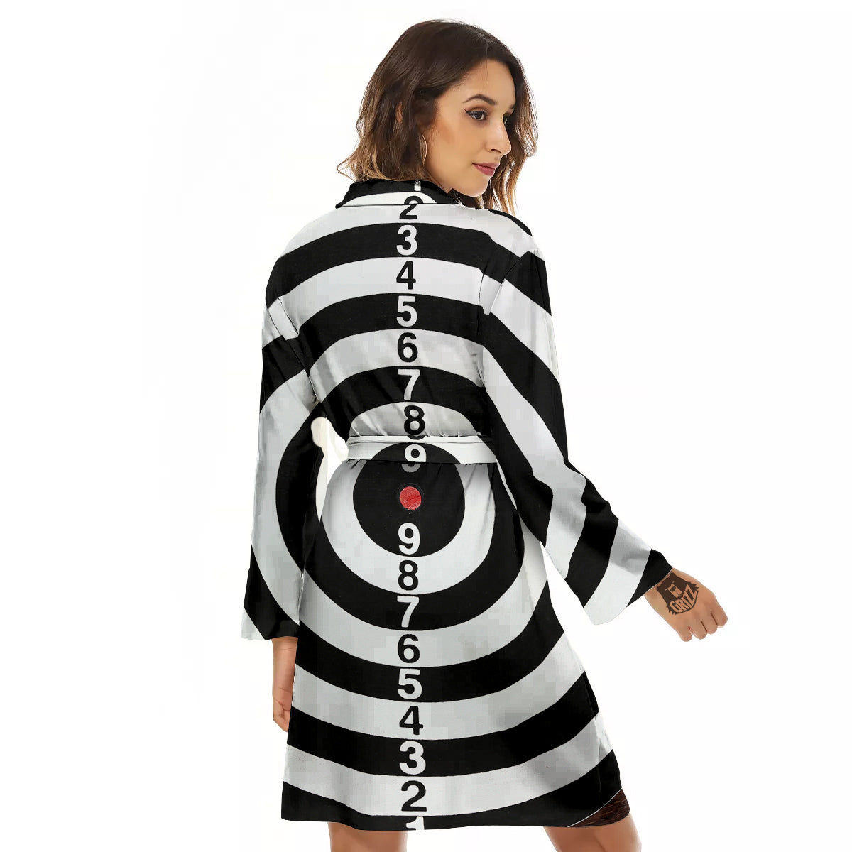 Dartboard Classic Print Women's Robe-grizzshop
