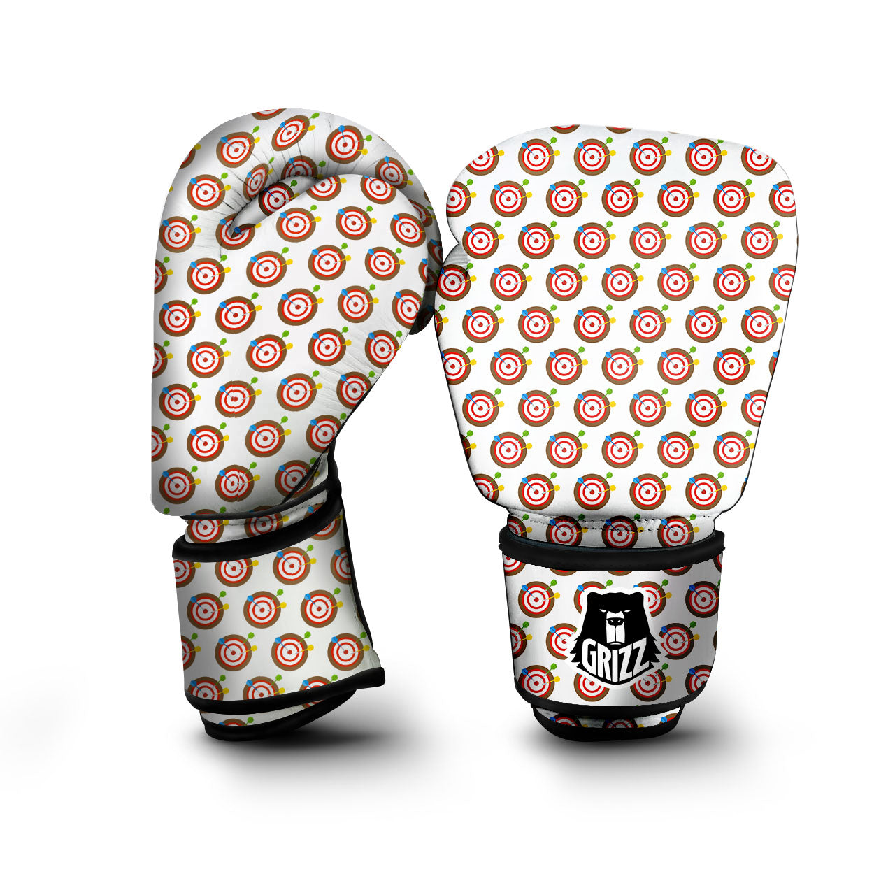 Dartboard Print Pattern Boxing Gloves-grizzshop