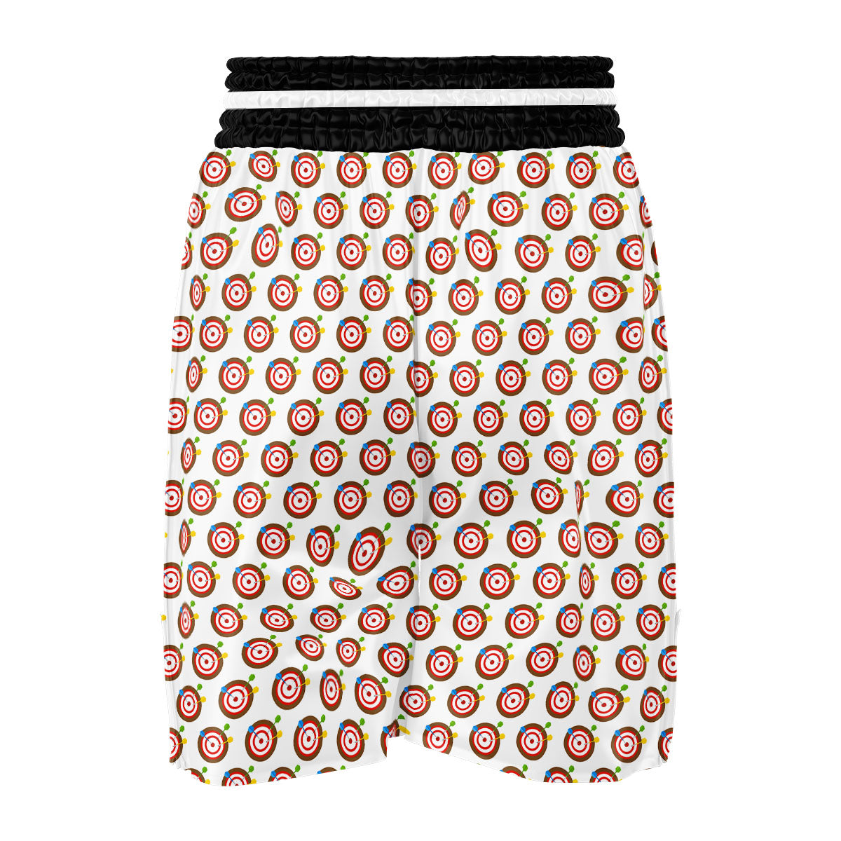 Dartboard Print Pattern Boxing Shorts-grizzshop