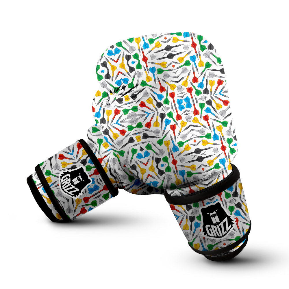 Darts Colorful Print Pattern Boxing Gloves-grizzshop