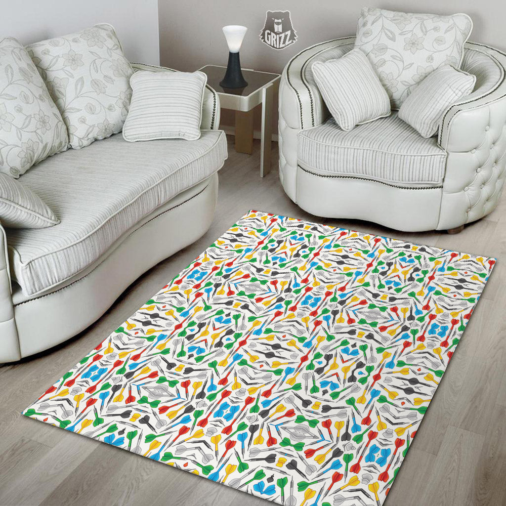 Darts Colorful Print Pattern Floor Mat-grizzshop