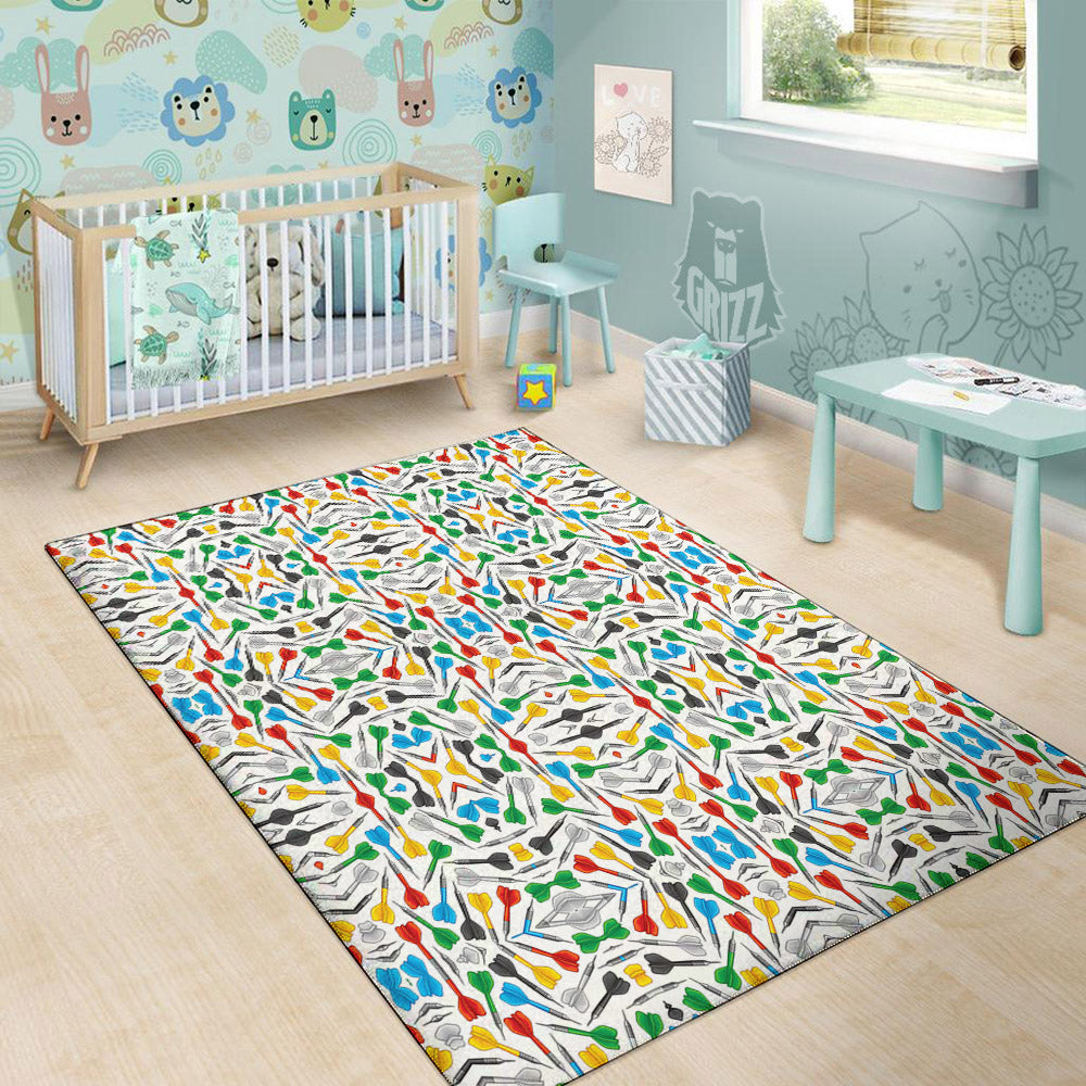 Darts Colorful Print Pattern Floor Mat-grizzshop