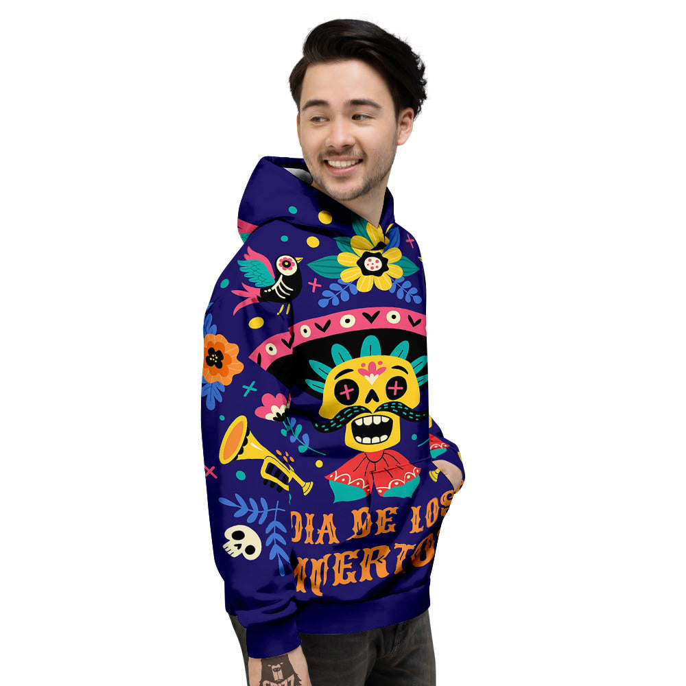 Day Of The Dead Cinco de Mayo Print Men's Hoodie-grizzshop