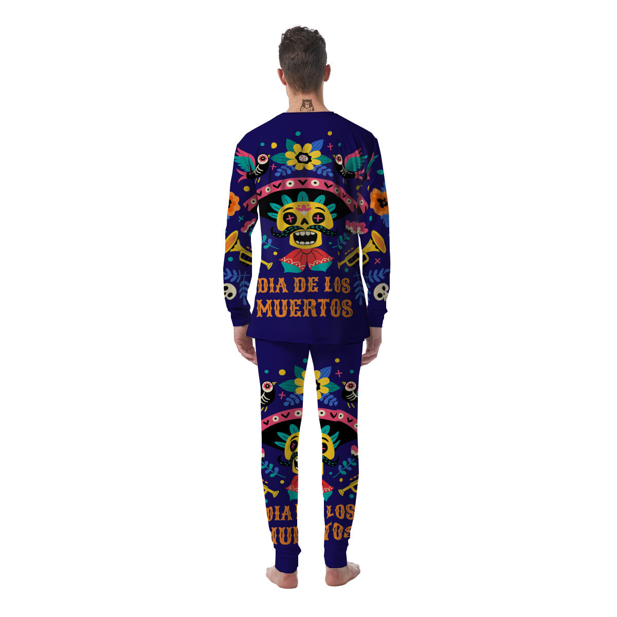Day Of The Dead Cinco de Mayo Print Men's Pajamas-grizzshop