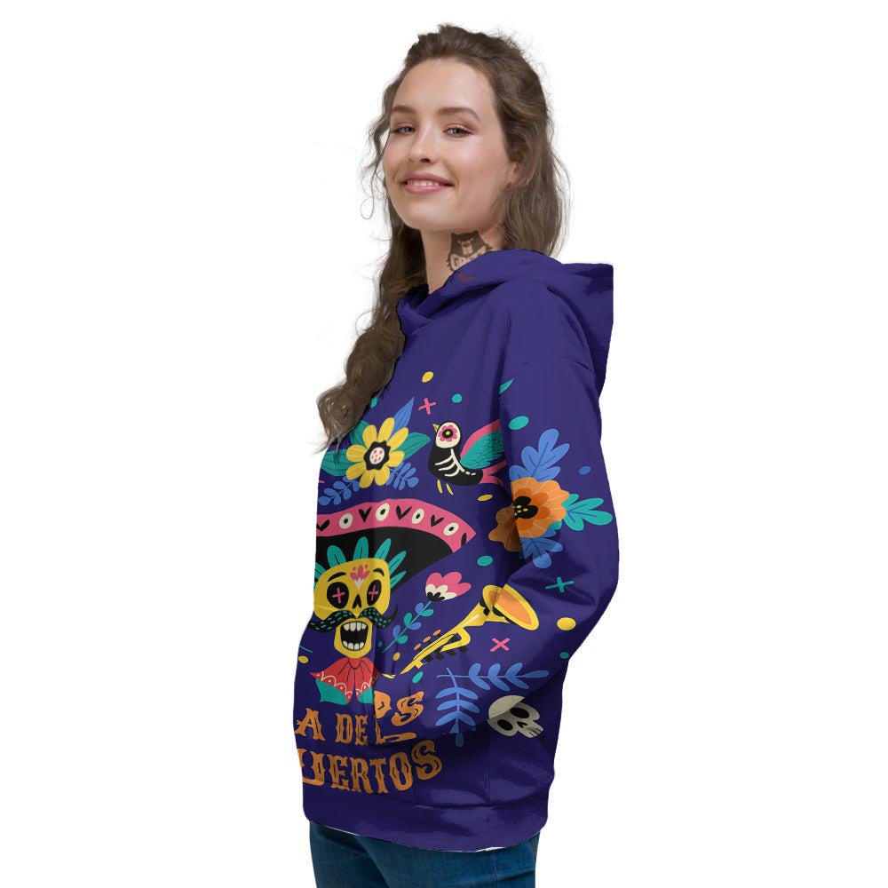 Day Of The Dead Cinco de Mayo Print Women's Hoodie-grizzshop