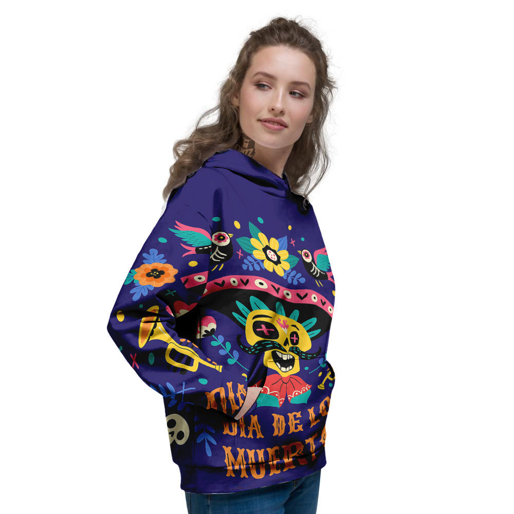 Day Of The Dead Cinco de Mayo Print Women's Hoodie-grizzshop
