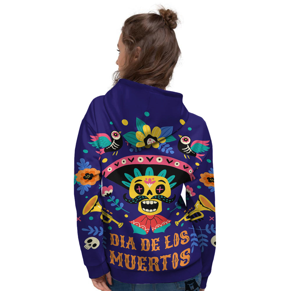 Day Of The Dead Cinco de Mayo Print Women's Hoodie-grizzshop