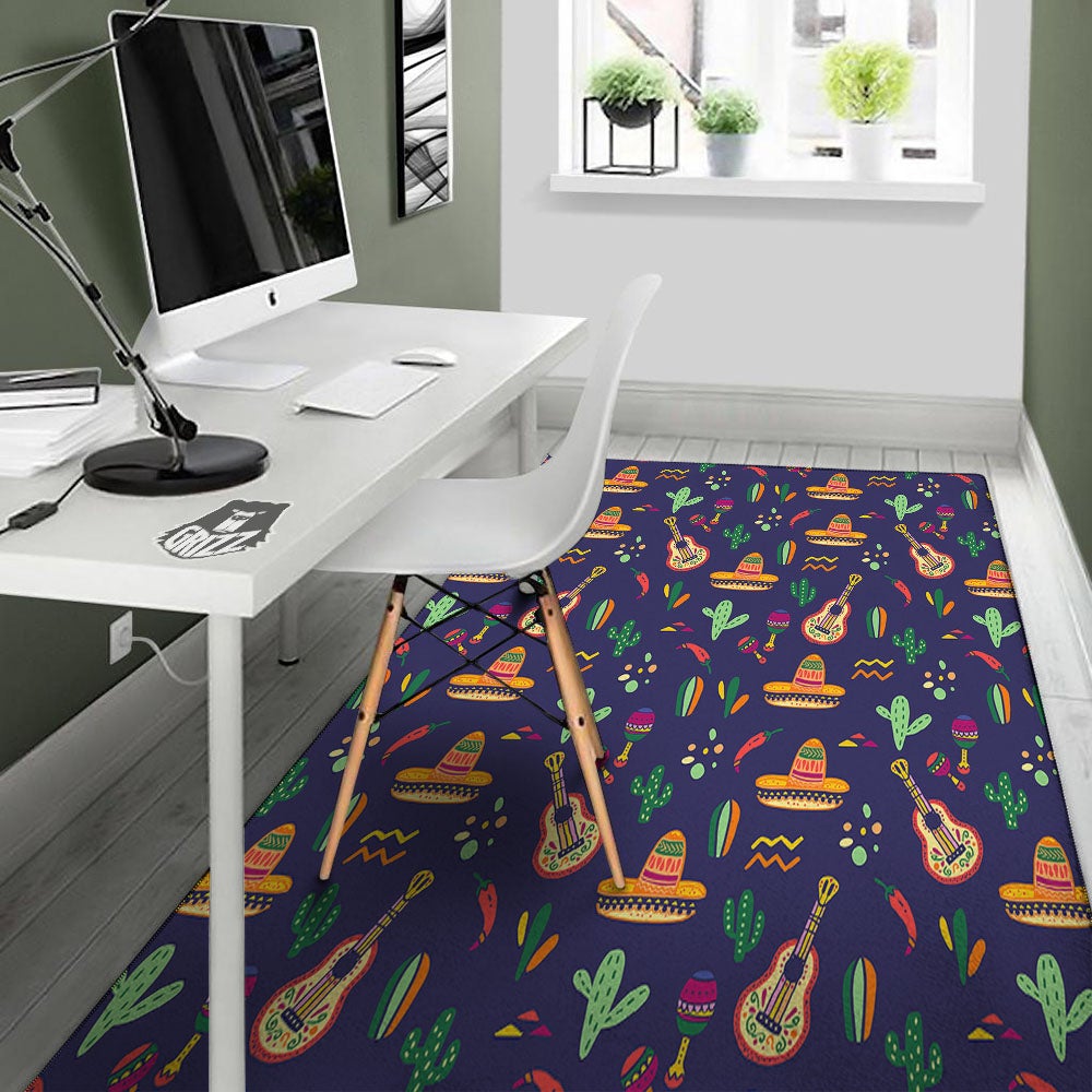 De Mayo Mexico Cinco Print Pattern Floor Mat-grizzshop