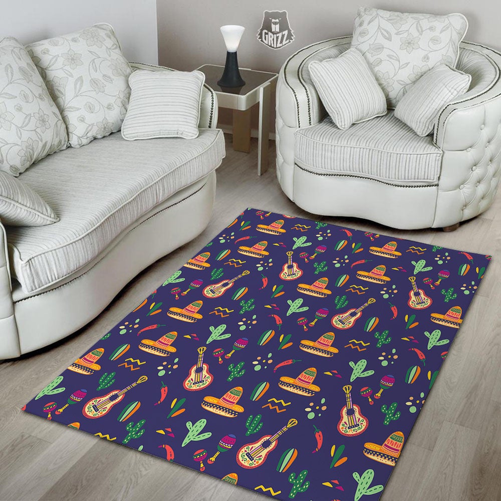 De Mayo Mexico Cinco Print Pattern Floor Mat-grizzshop