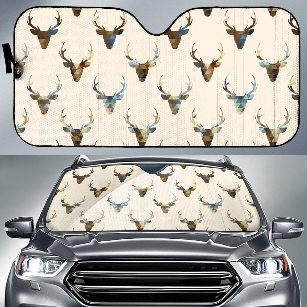 Deer Pattern Print Car Sun Shade-grizzshop