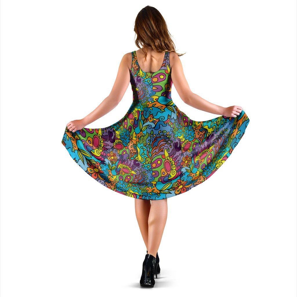 Demon Psychedelic Dress-grizzshop