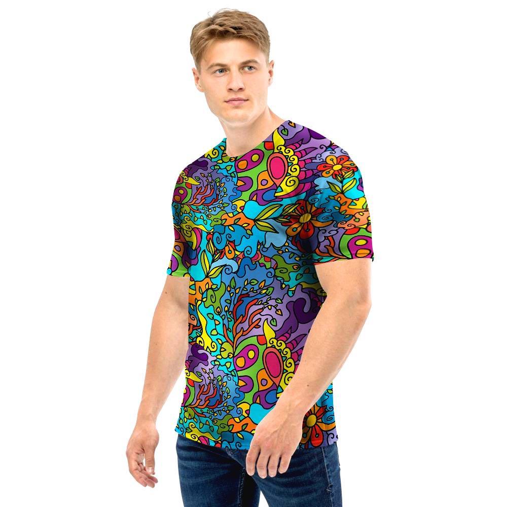 Demon Psychedelic Men T Shirt-grizzshop