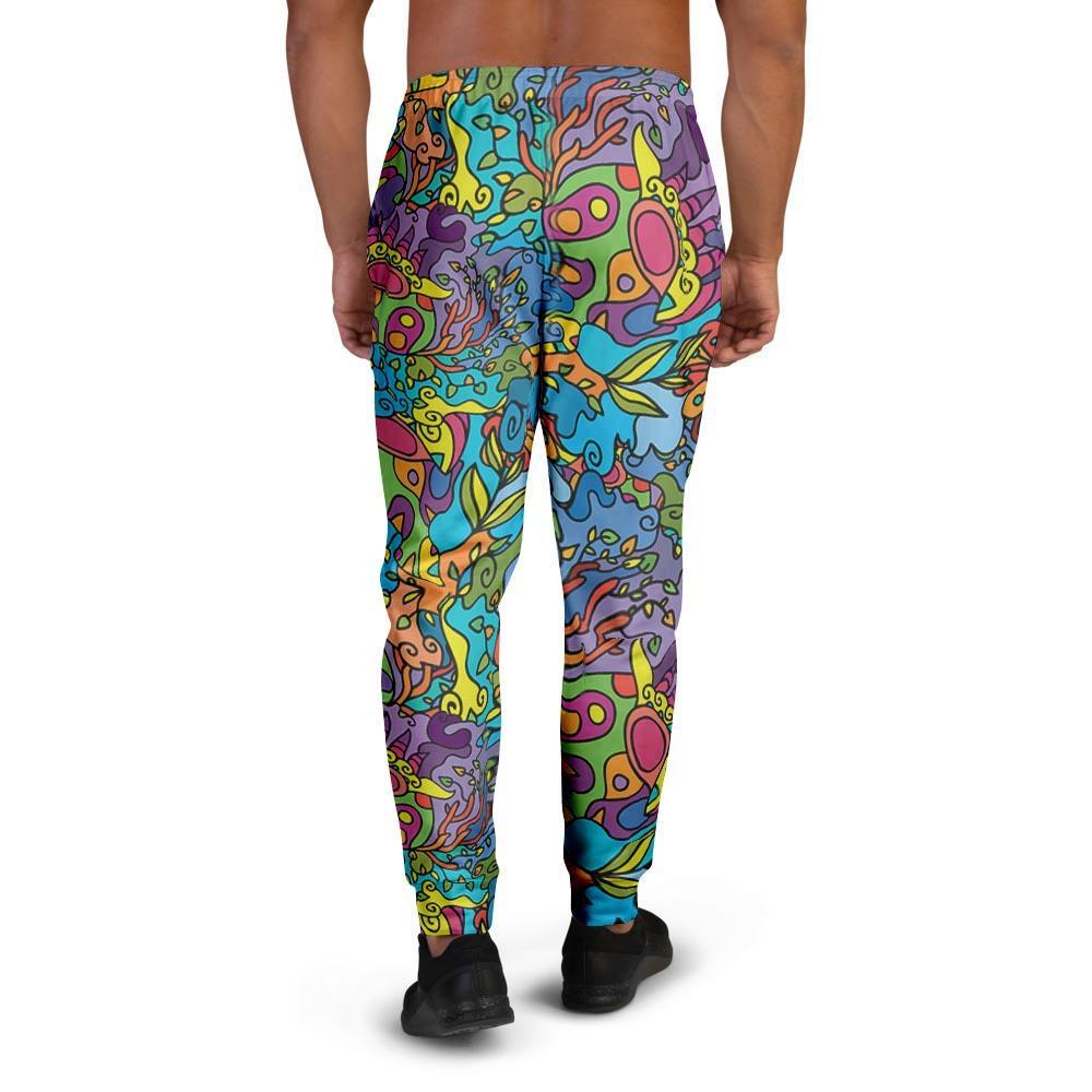 Demon Psychedelic Men's Joggers-grizzshop