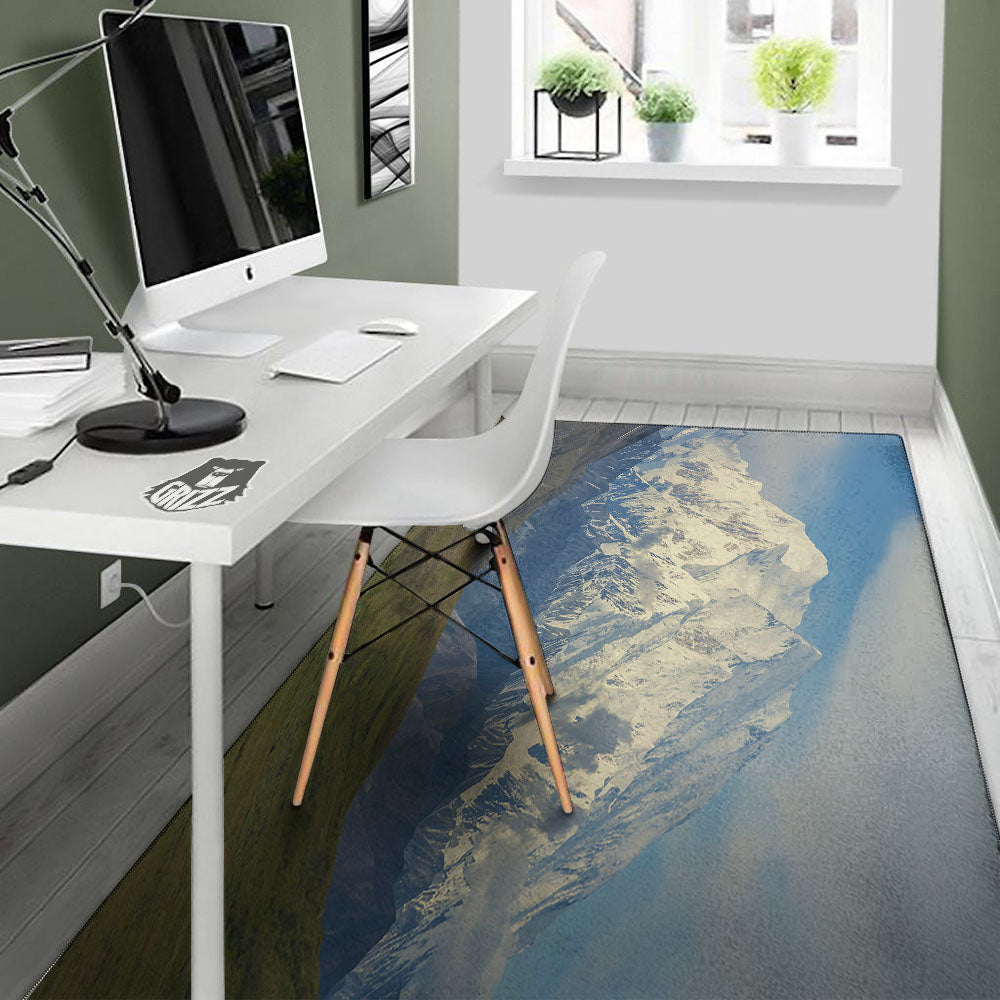 Denali Mountain Print Floor Mat-grizzshop