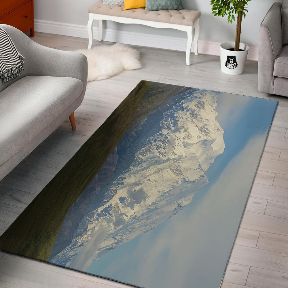Denali Mountain Print Floor Mat-grizzshop