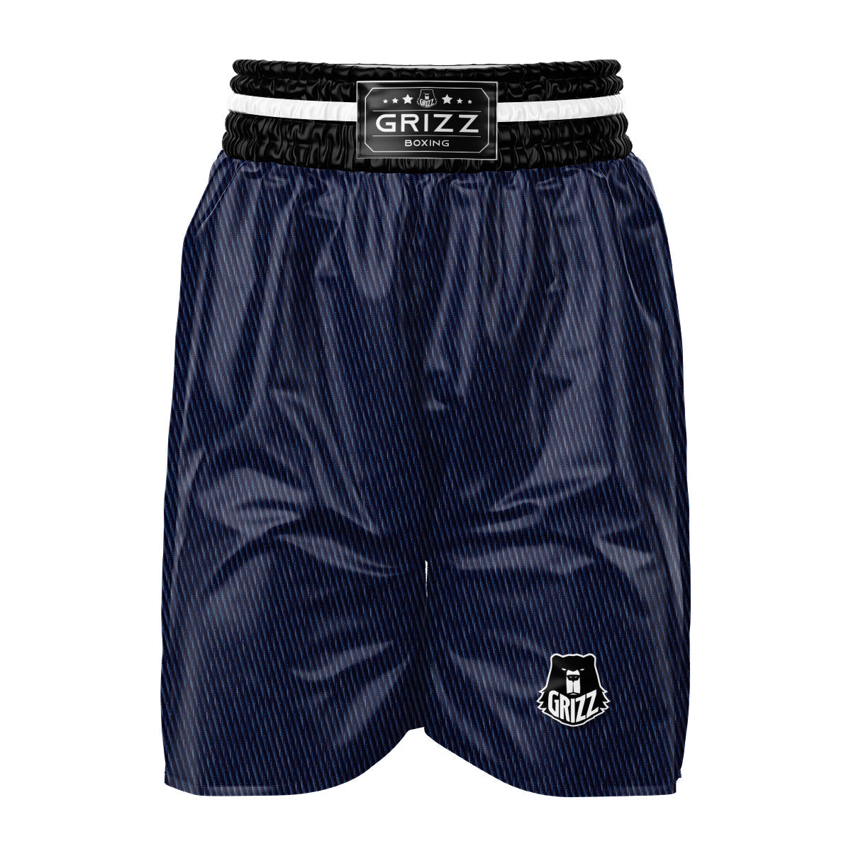 Denim Jeans Dark Blue Print Boxing Shorts-grizzshop