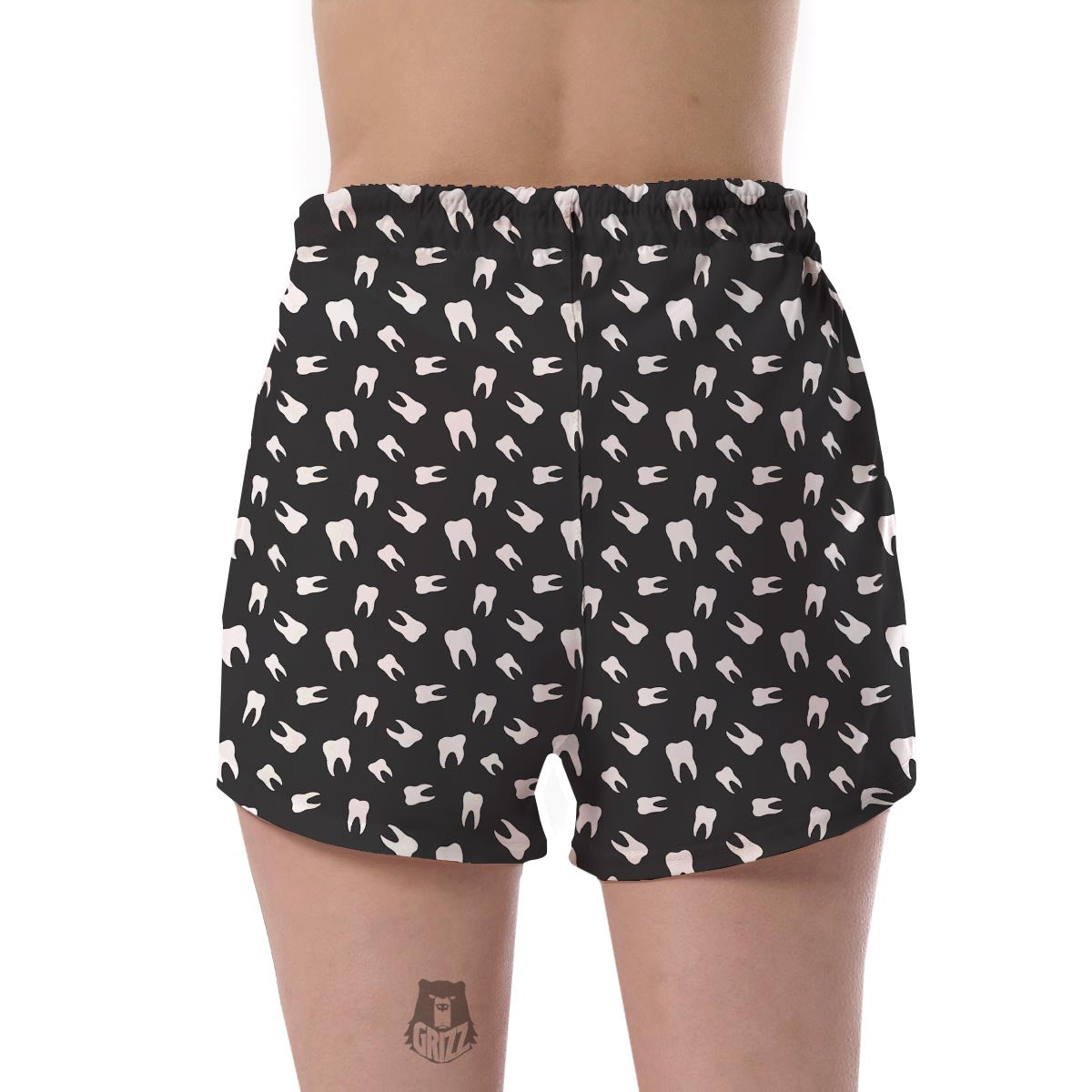 Dentist Dental Dentistry Tooth Pattern Print Women's Shorts-grizzshop