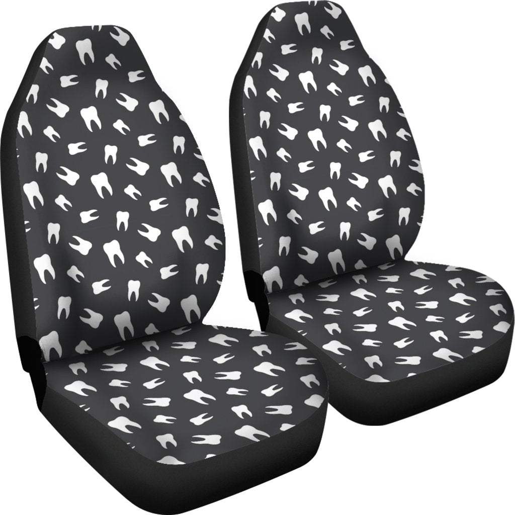 Dentist Dental Dentistry Tooth Pattern Print Universal Fit Car Seat Cover-grizzshop