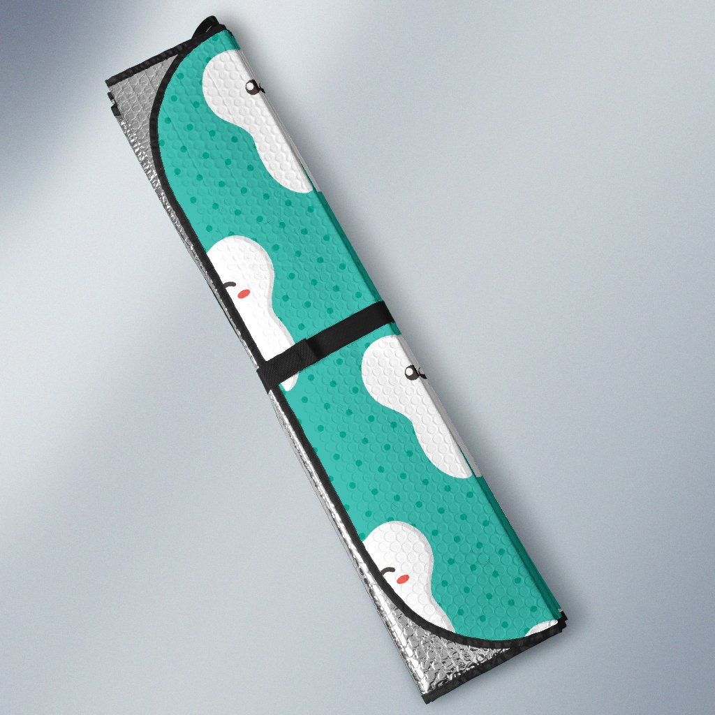 Dentistry Dentist Dental Tooth Pattern Print Car Sun Shade-grizzshop