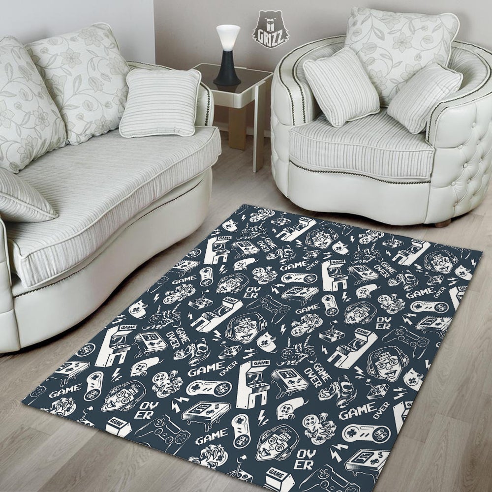 Devices Video Game Print Pattern Floor Mat-grizzshop