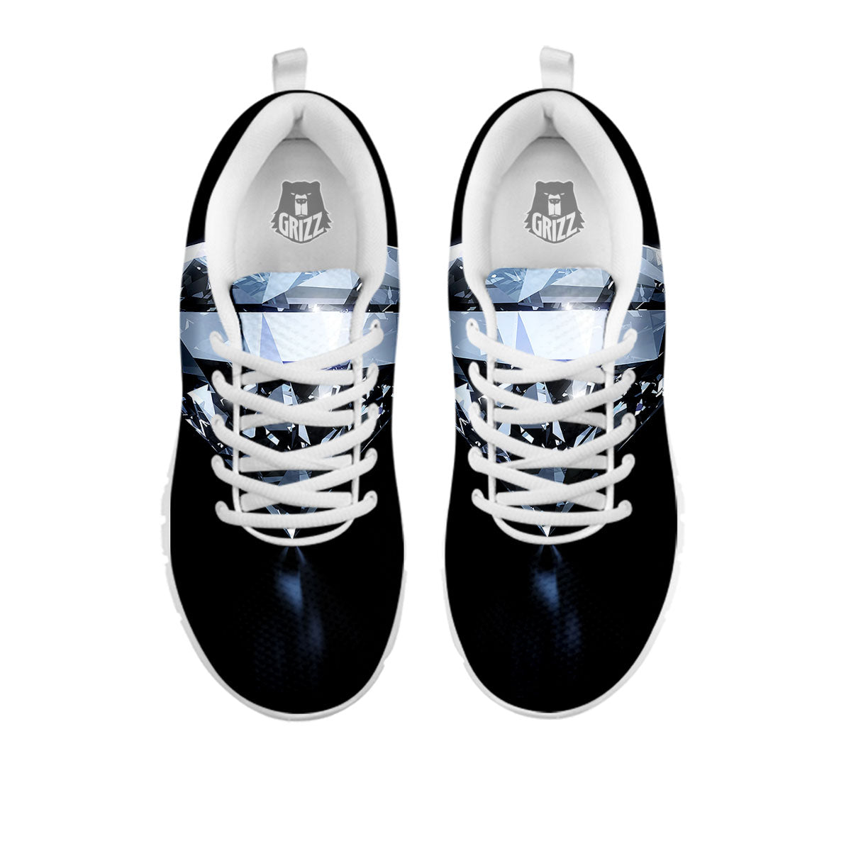 Diamond Print White Sneaker-grizzshop