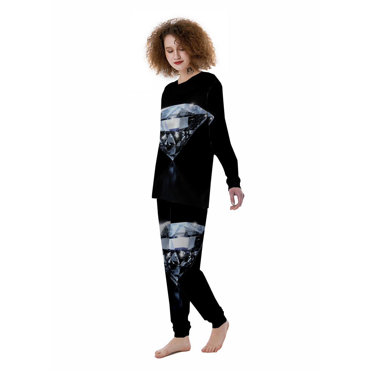 Diamond Print Women's Pajamas-grizzshop
