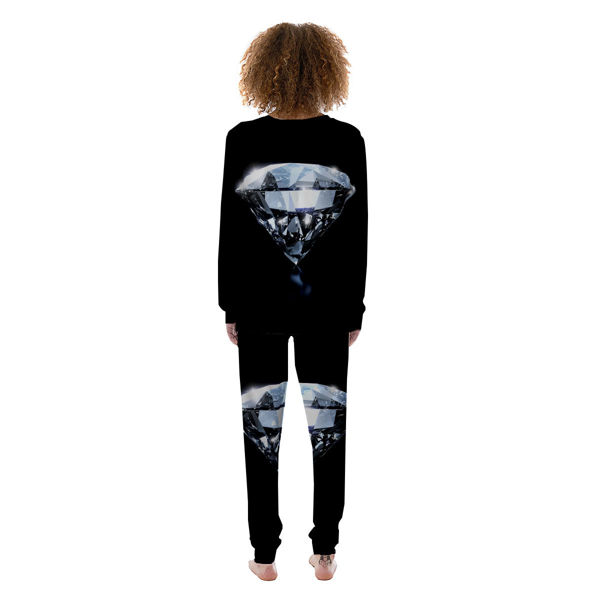 Diamond Print Women's Pajamas-grizzshop
