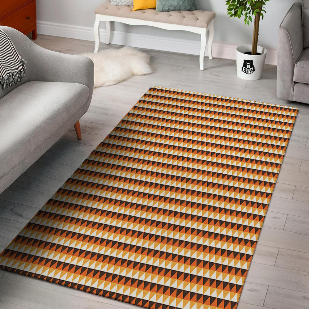 Diamond Shape Halloween Print Pattern Floor Mat-grizzshop