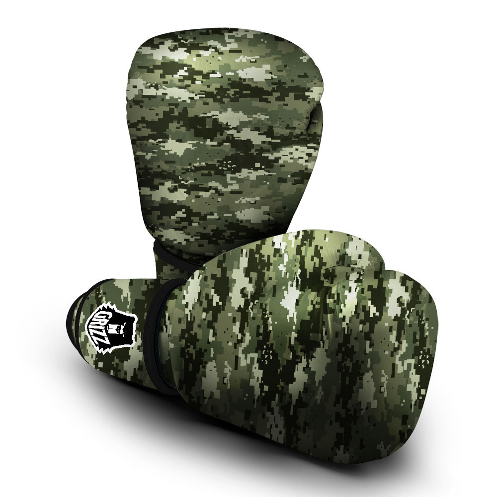 Digital Camo Desert Print Pattern Boxing Gloves-grizzshop