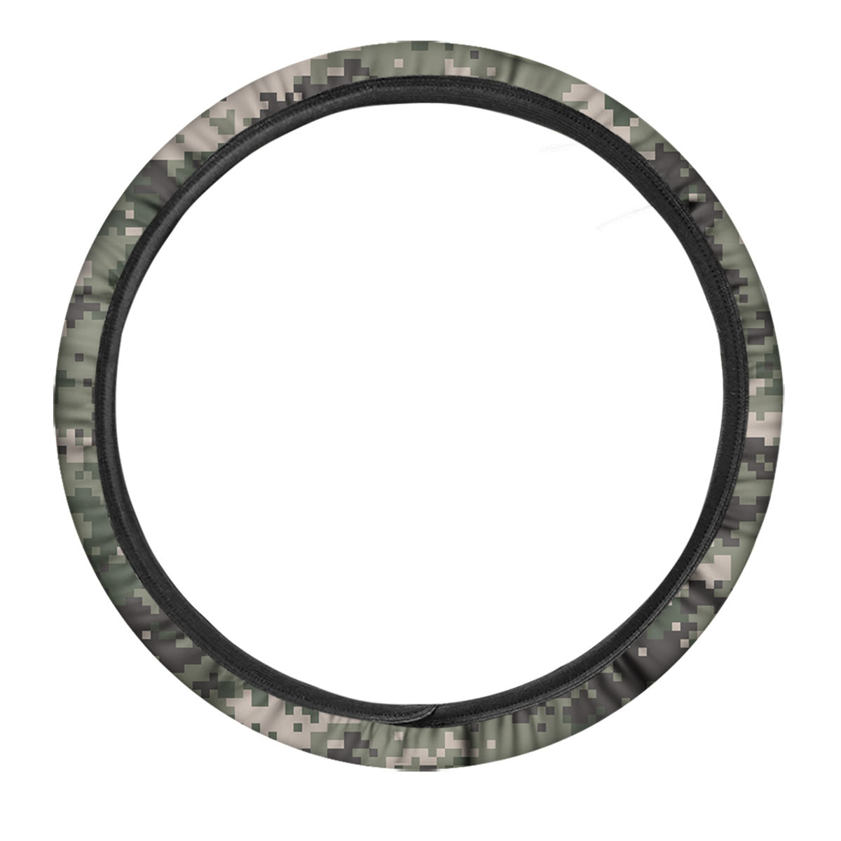 Digital Camo Military Print Pattern Car Steering Wheel Cover-grizzshop