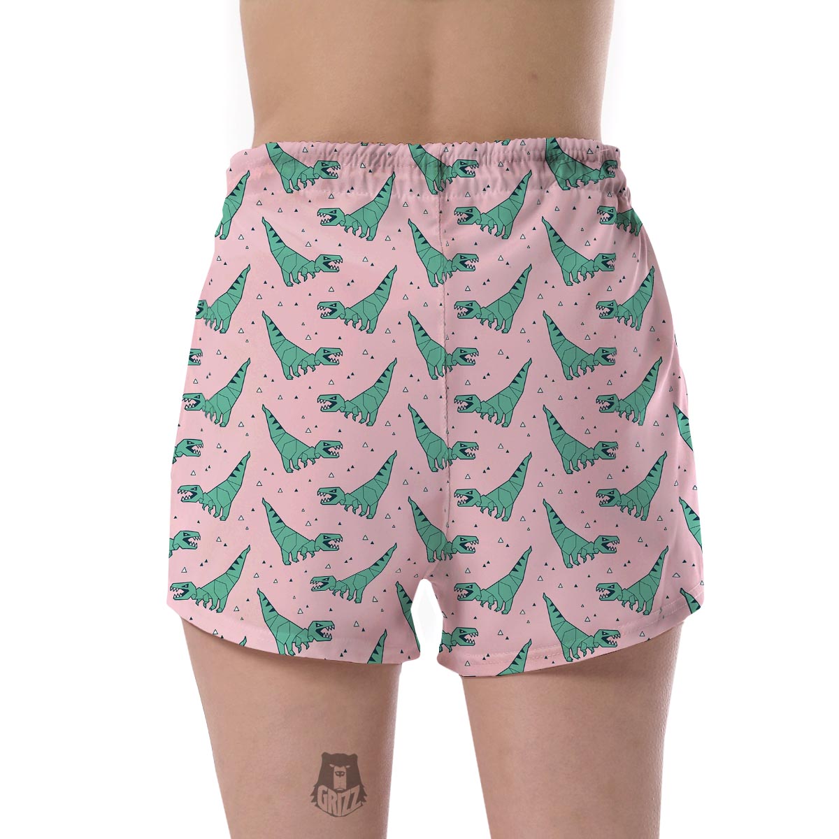 Dinosaur T rex Pattern Print Women's Shorts-grizzshop