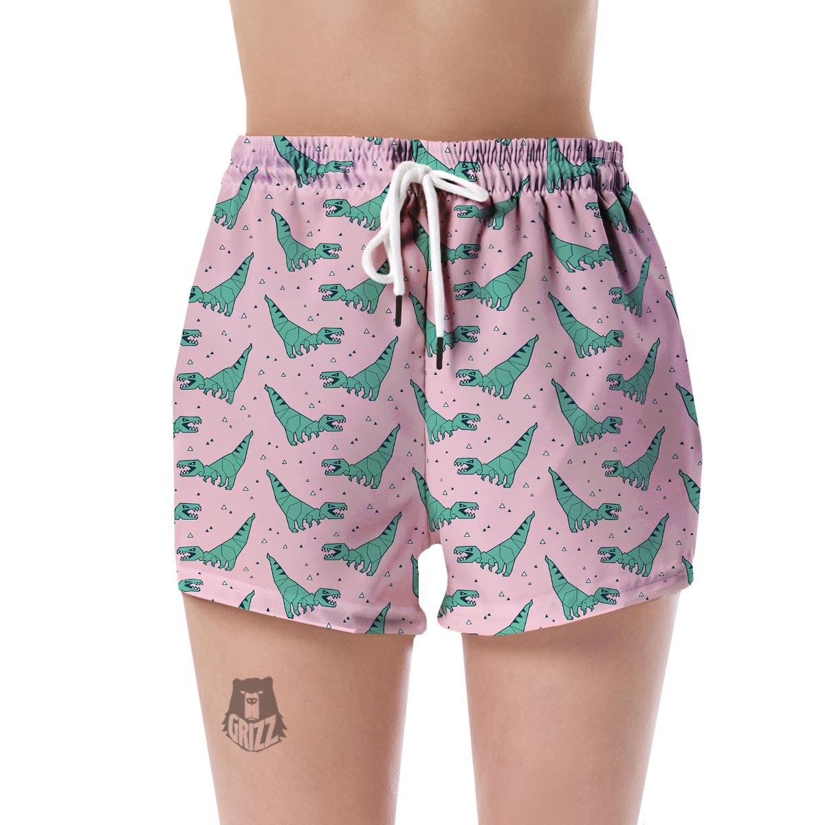 Dinosaur T rex Pattern Print Women's Shorts-grizzshop